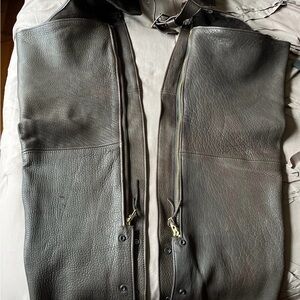 George Dark Brown Leather chaps